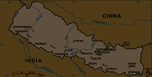 Nepal map